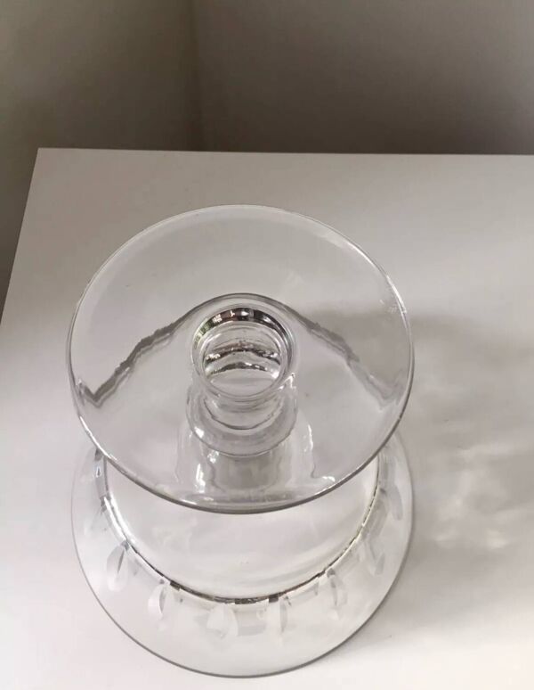 Ancienne grande Coupe à Fruit en Cristal Saint Louis