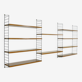 Vintage wall-unit – String shelf by Nisse Strinning and Kajsa Strinning, 1950s Sweden