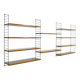 Vintage wall-unit – String shelf by Nisse Strinning and Kajsa Strinning, 1950s Sweden