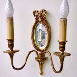 Louis XVI Wall Lamp Mirror Lucien Gau