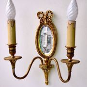 Louis XVI Wall Lamp Lucien Gau Mirror
