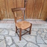 Vintage straw children's chair