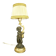 Faun lamp in Clodion style, Louis XVI, early 1900s - gilded and patinated bronze.