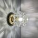 Vintage glass globe wall or ceiling light