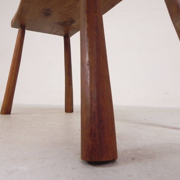 Table d'appoint vintage en tronc d'arbre, années 1960