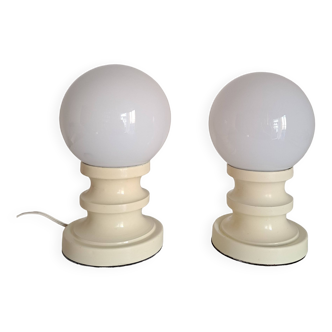 Pair of bedside lamps