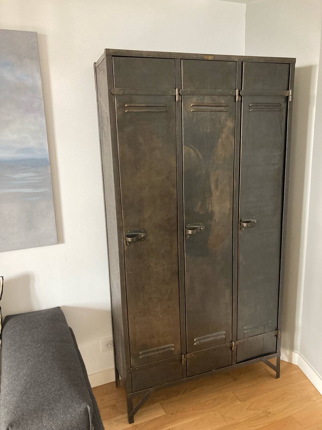 Strafor 3-door locker, 1950