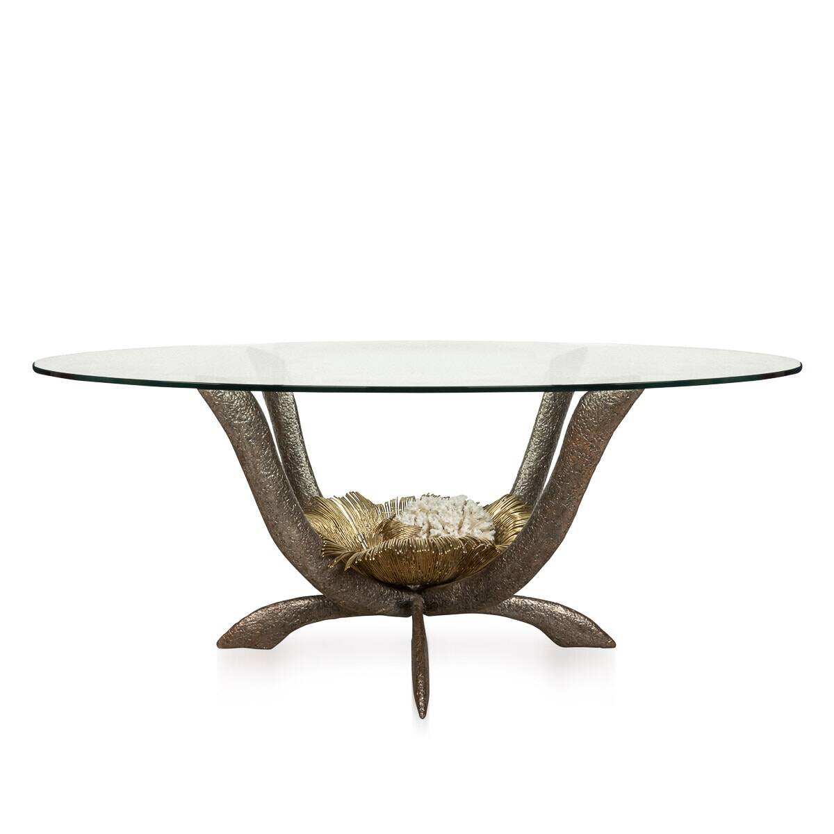 Rare 20thc french dining table by jacques duval brasseur, france c.1970
