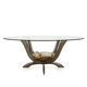 Rare 20thc french dining table by jacques duval brasseur, france c.1970