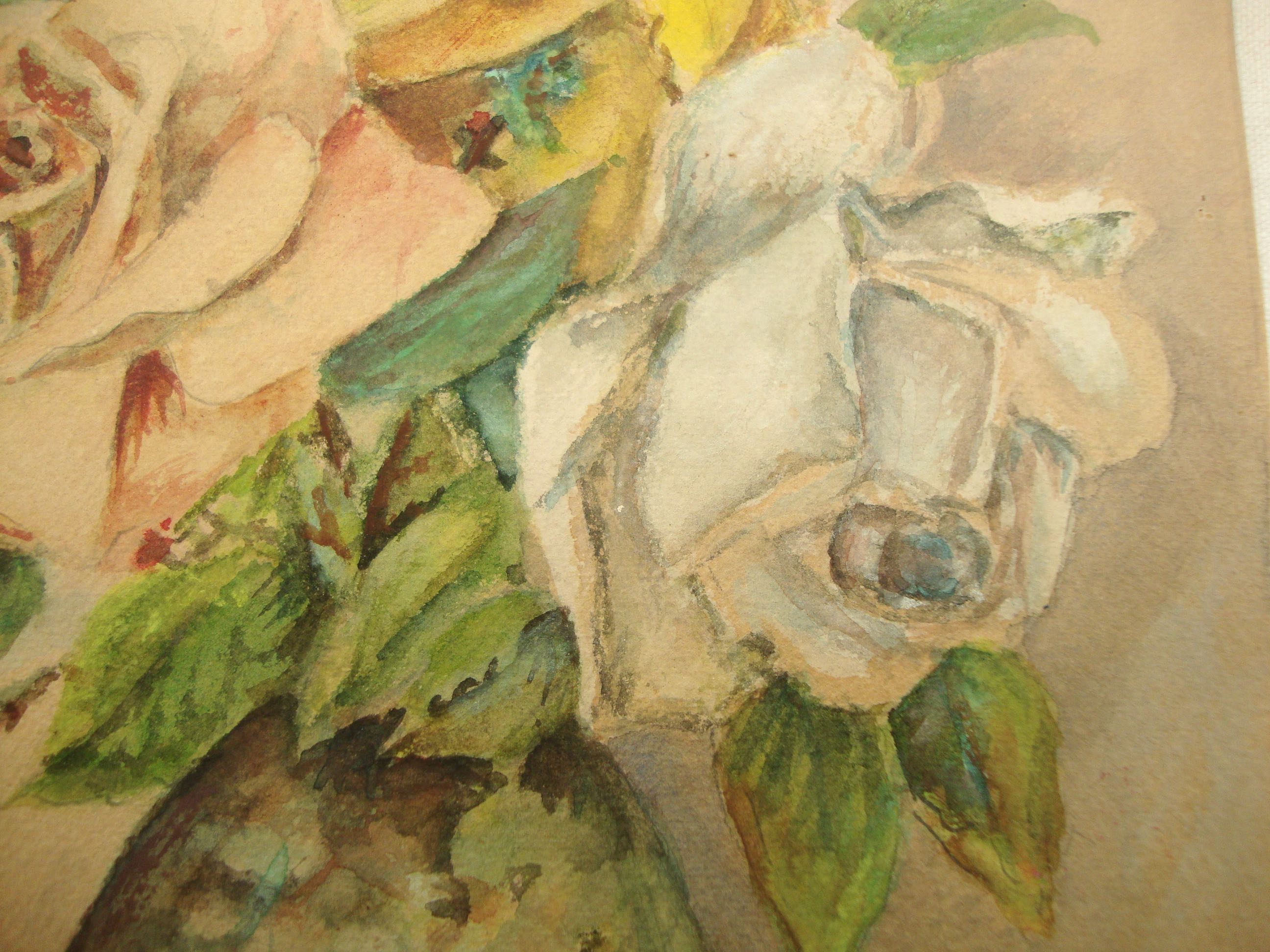 Ancient bouquet of roses