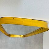 Mirror rearview mirror gold strapping Schönform 60s