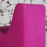 Pink wool armchair, 1970