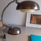 Desk lamp, bronze chrome, 70's Italian design