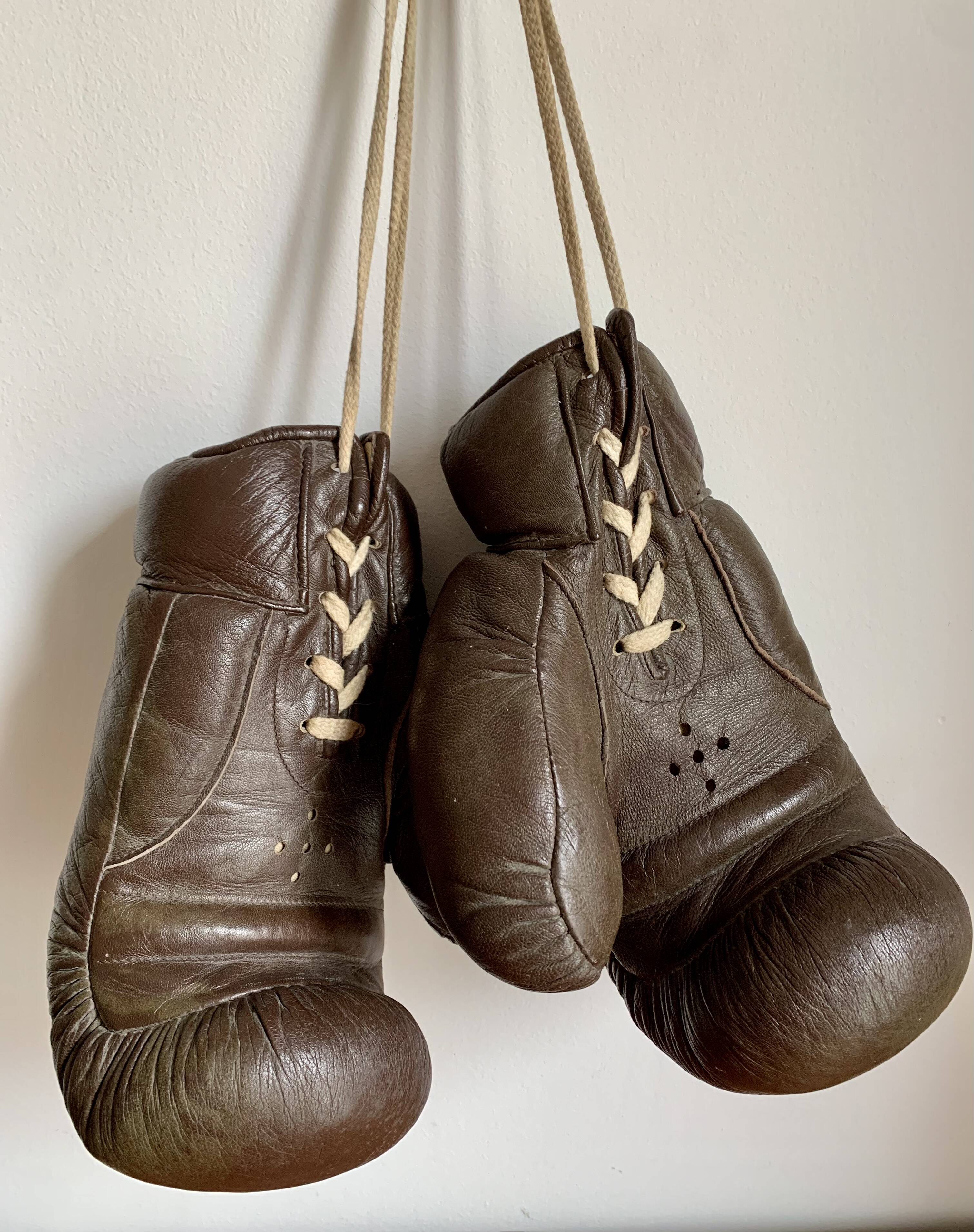 Vintage boxing gloves, 1940s