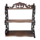 Étagère murale – Bois sculpté – Décoration – Style vintage découpé