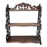 Wall shelf – Carved wood – Decoration – Vintage cut-out style