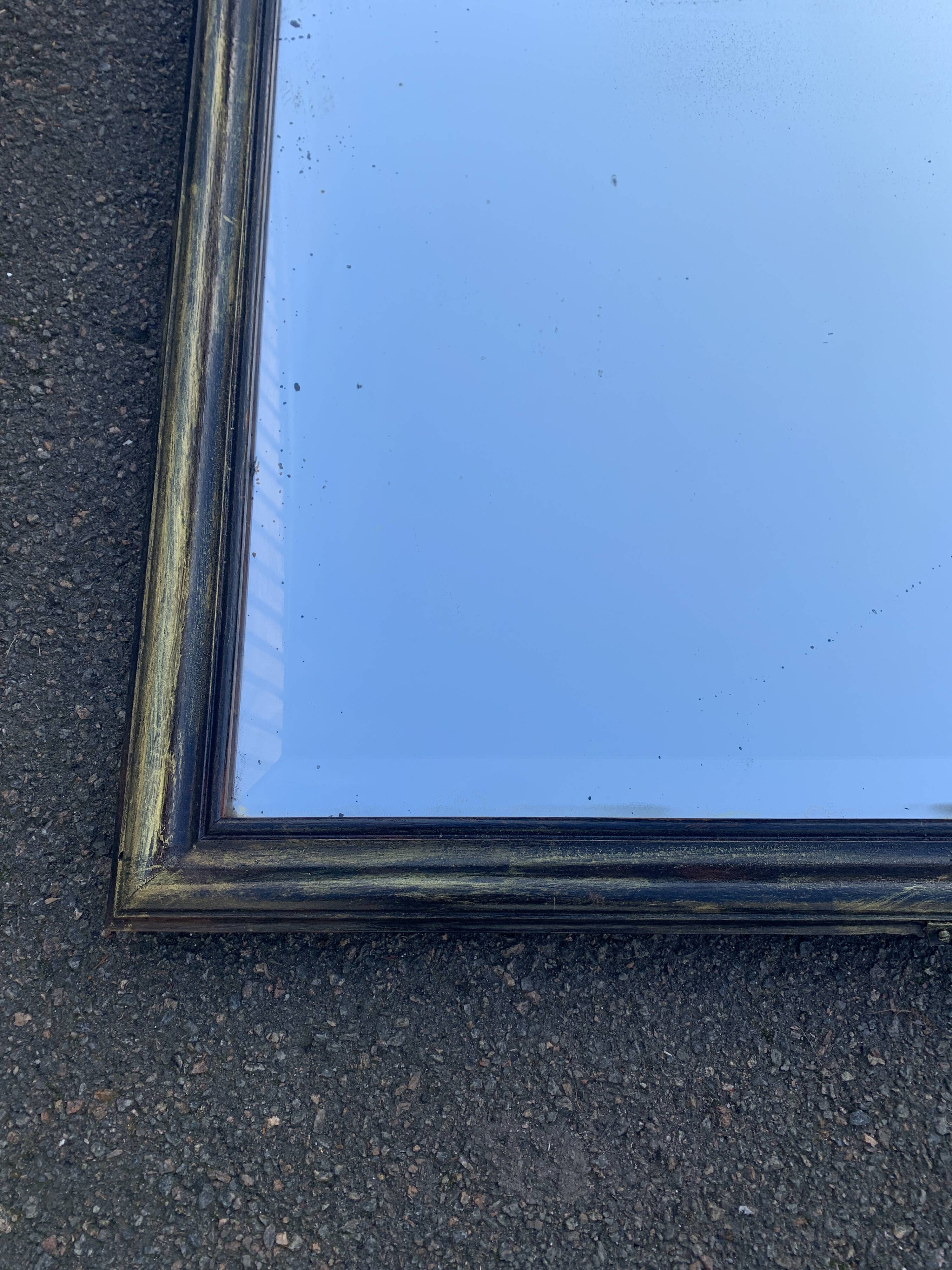 Large Black and Gold Mirror 75 x 100