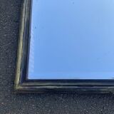 Grand Miroir Noir et doré 75 x 100