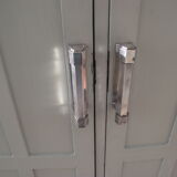 Parisian wardrobe in painted fir from the 30s 40s