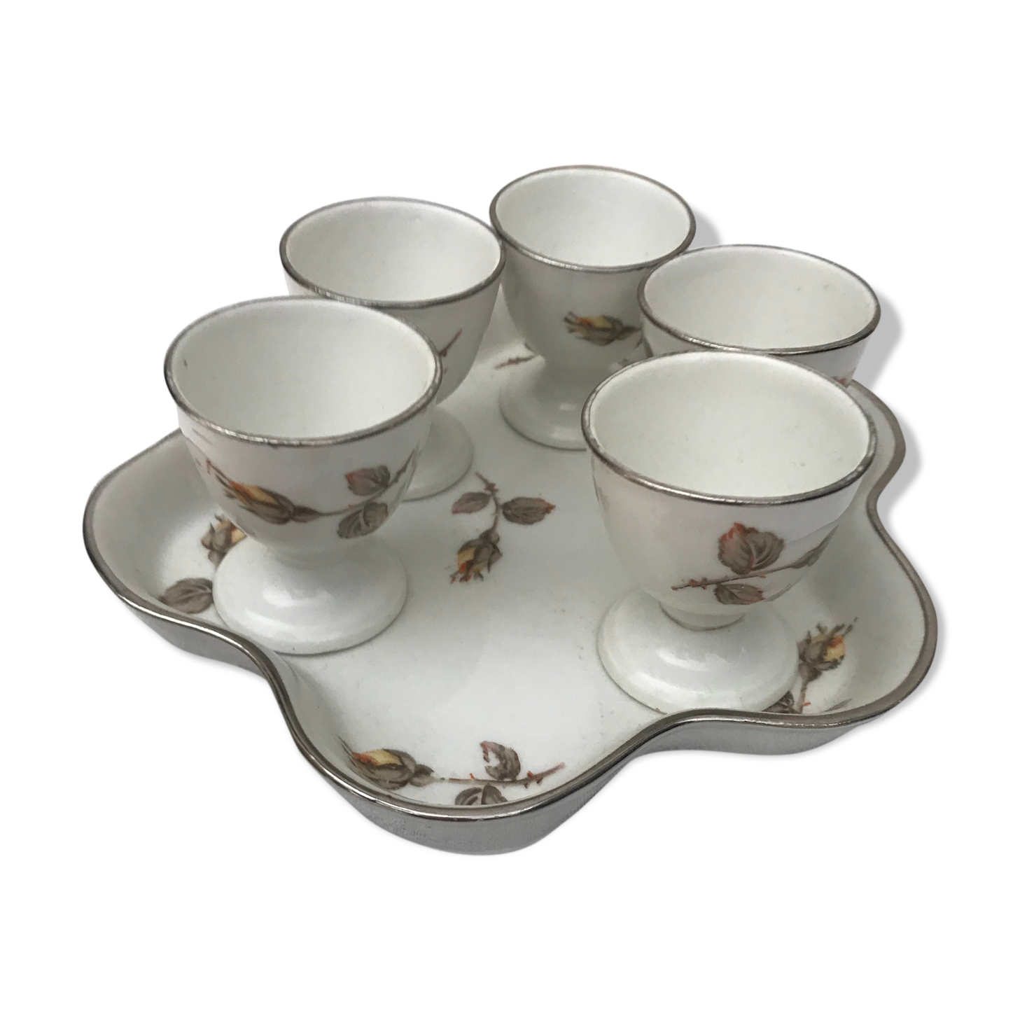vintage porcelain egg service