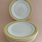 Assiettes Salins jaune noir