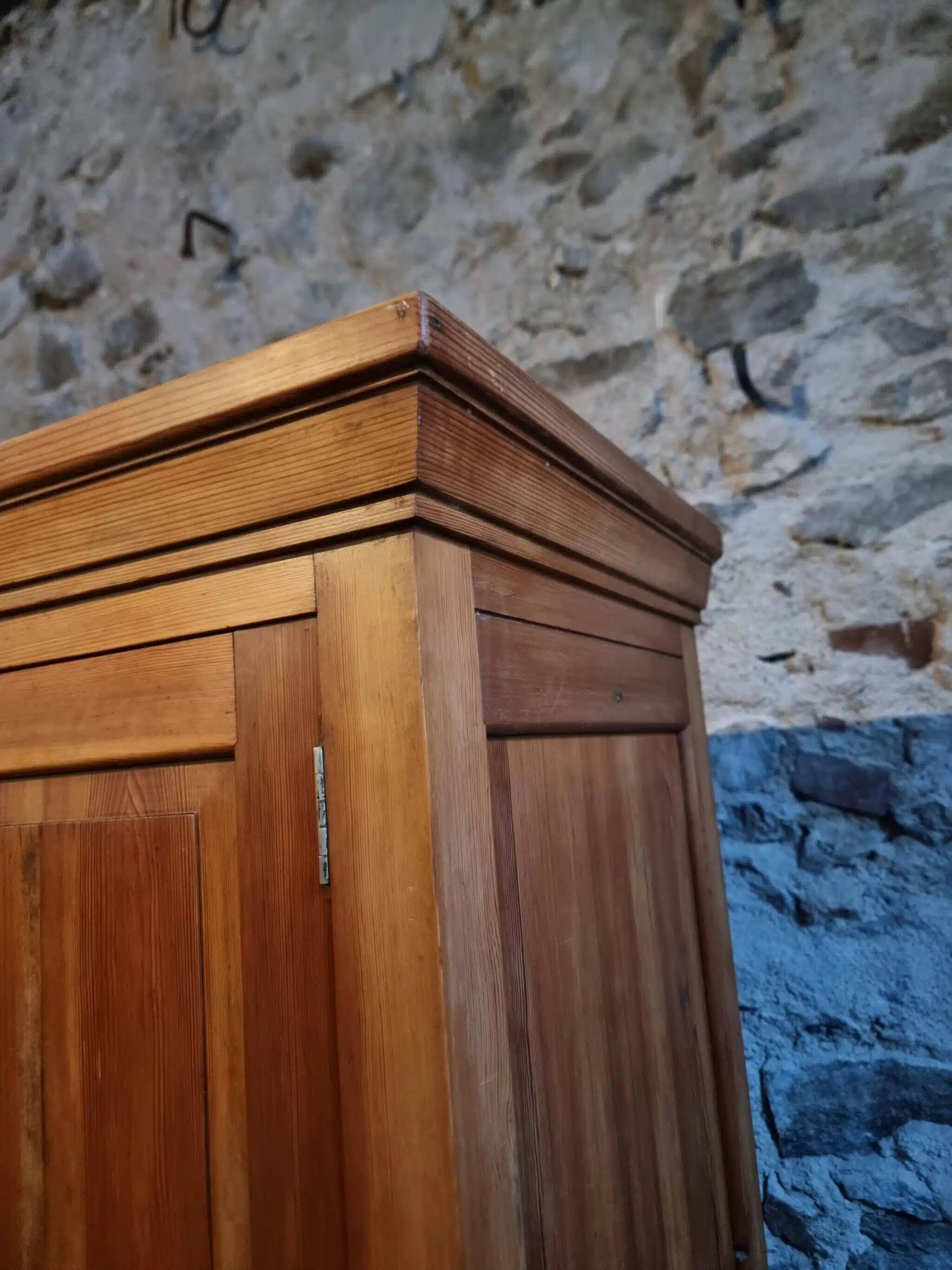 Vintage French pine buffet / Shop counter, 1930s