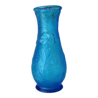 Vase vintage bleu