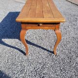 Farmhouse table in old solid oak