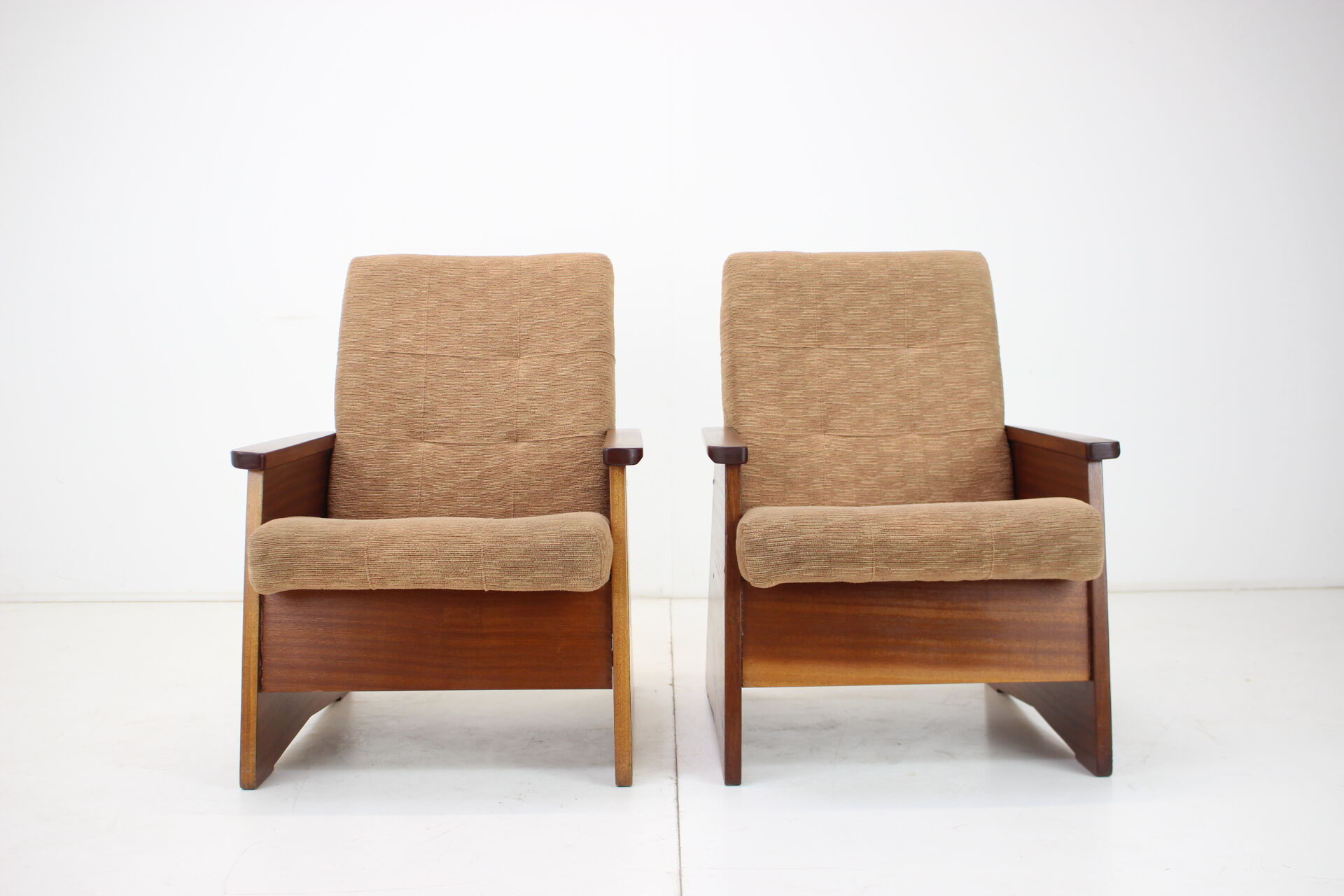 Pair of armchairs czechoslovakia, 1970s