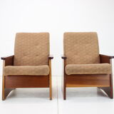 Pair of armchairs czechoslovakia, 1970s