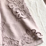 Old embroidered towel tinted purple aurora