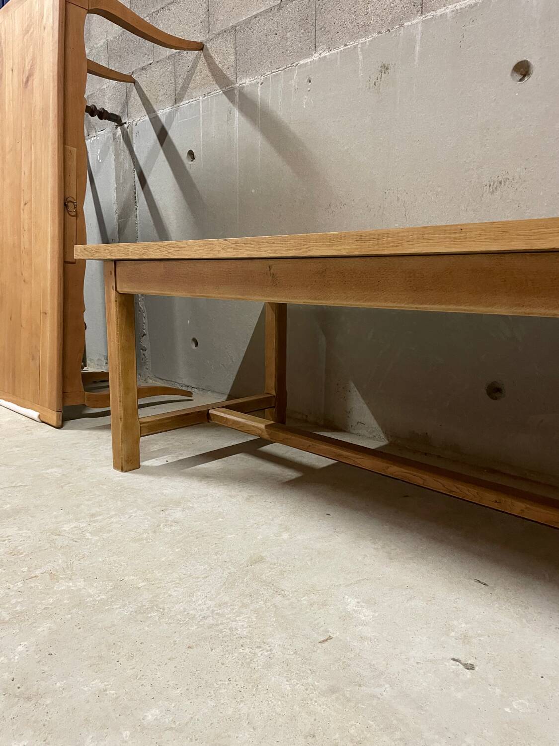 Huge oak farmhouse table