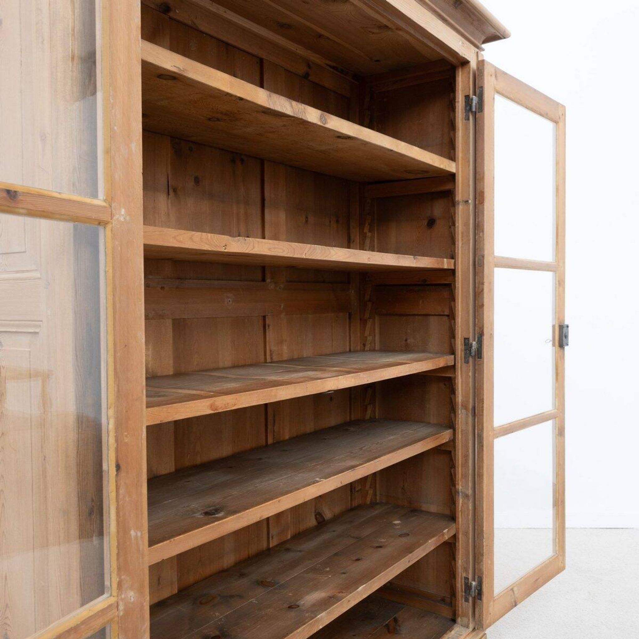 Ancienne bibliothèque 2 portes en bois - Début XXème