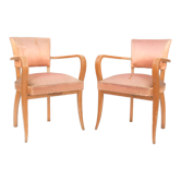 Pair of bridge armchairs