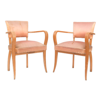 Pair of bridge armchairs