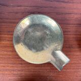 Stackable Austrian brass ashtrays in mid-century style, 1960, set of 5.