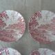 4 cups ridgway staffordshire england ironstone porcelain pink décor