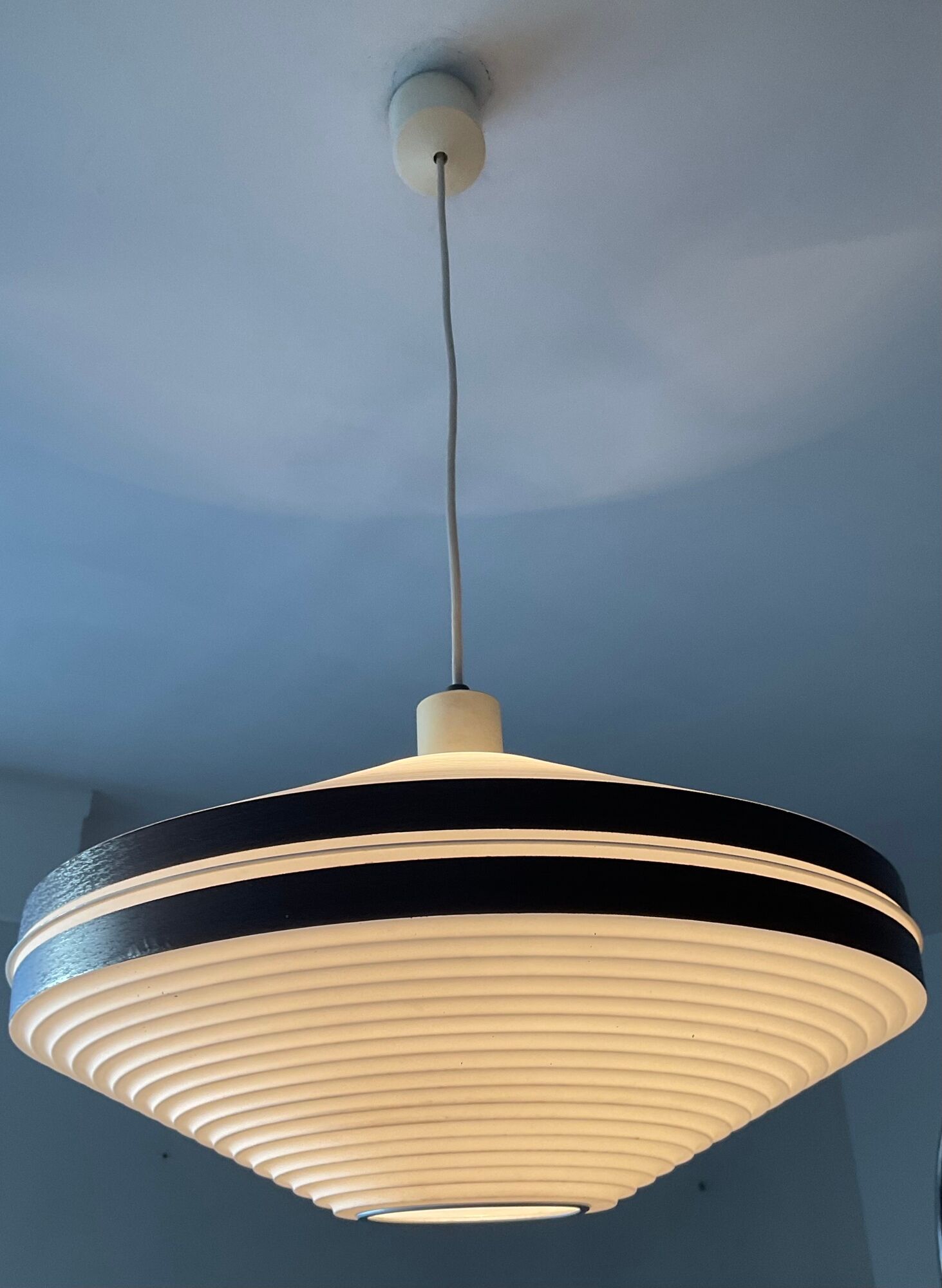 Origami Erco pendant lamp by Aloys Gangkofner 60s