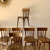 set of 6 bentwood bistro chairs from the 1950s
