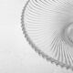 Vintage Clear Ribbed Glass Bowl / Stylish Heavy Platter by Veropa / 1970s