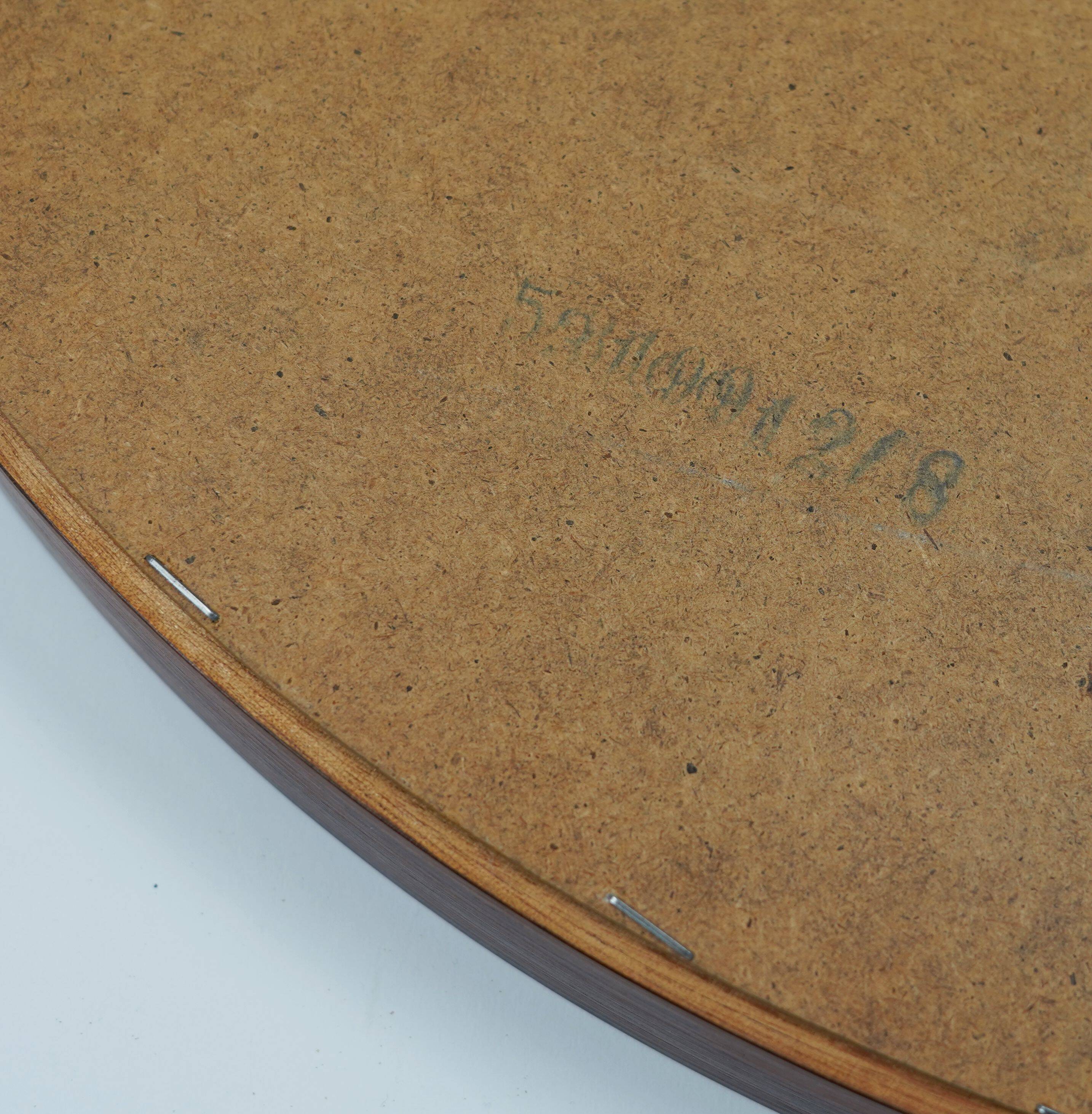 Large danish modern wall mirror with rosewood frame 1960s