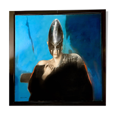 Realistic and fantastic painting, Michel Van de Velde 'Marine Metamorphosis' oil on canvas 1993