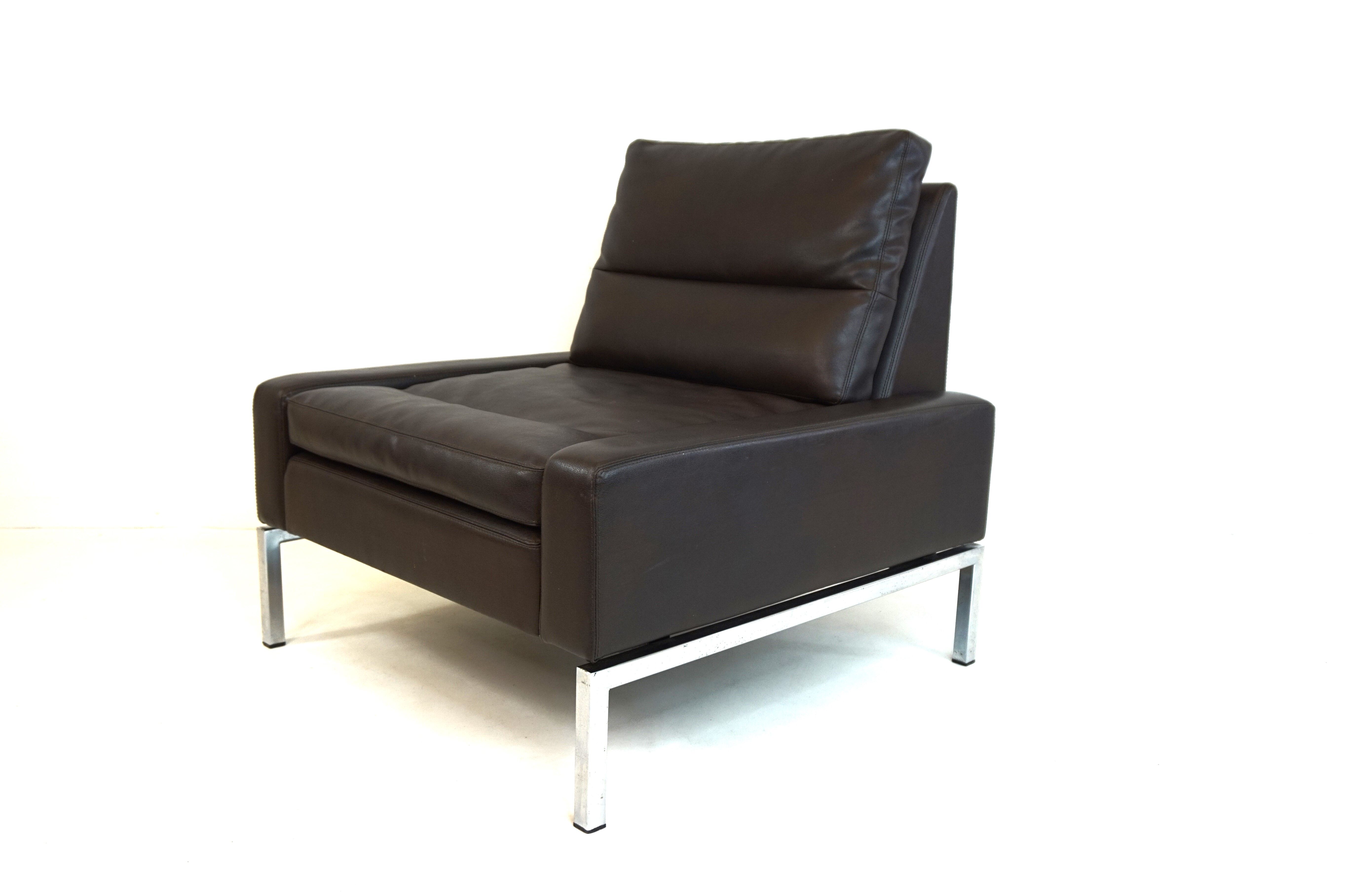 Fauteuil en cuir Wilkhahn Série 800 par Hans Peter Piel