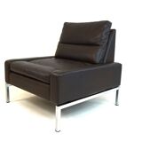 Fauteuil en cuir Wilkhahn Série 800 par Hans Peter Piel