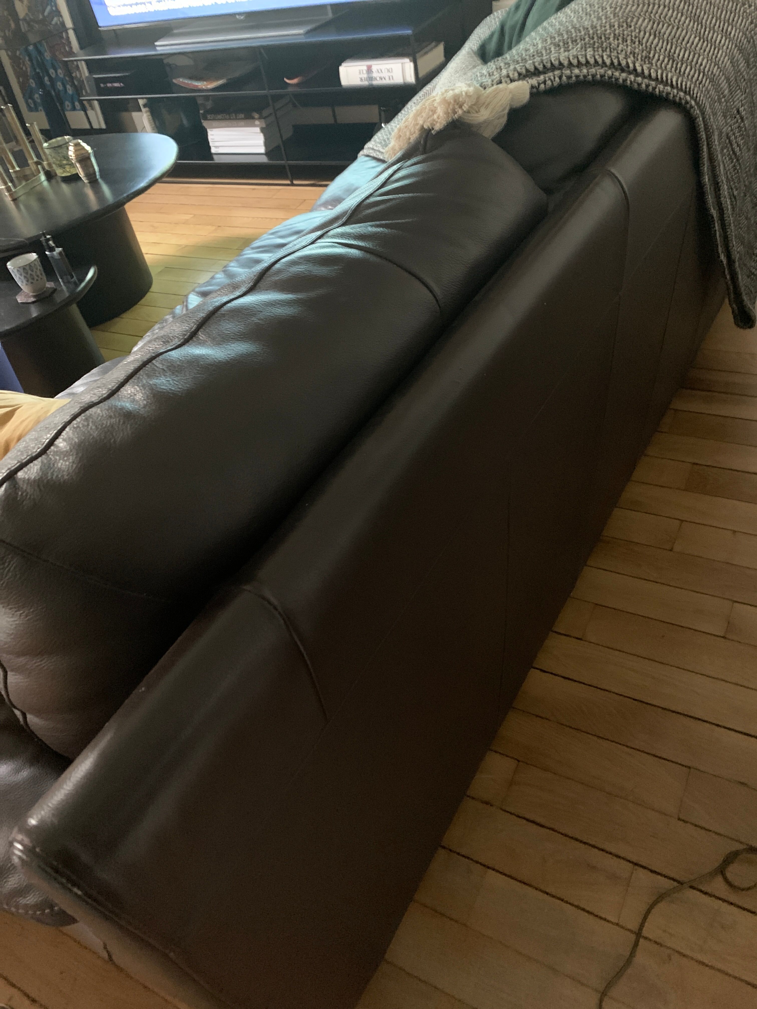 Natuzzi 3-seater leather sofa