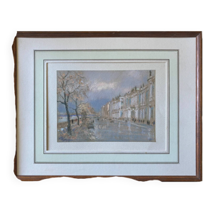Tableau Pastel ''Saint-Pétersbourg'' - cadre