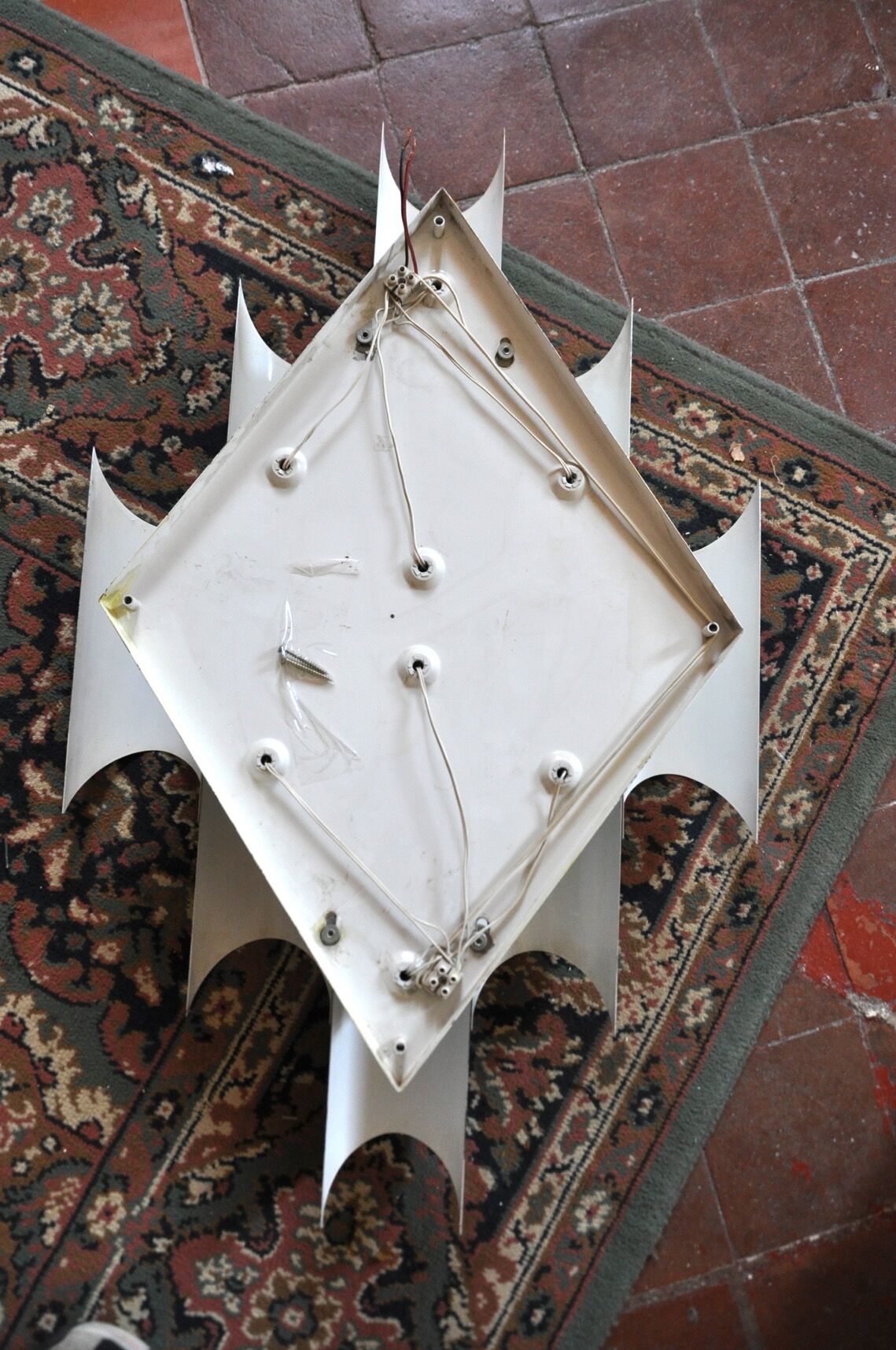 Space-age chrome wall lamp by RAAK, 8 lights, Germany, 1970