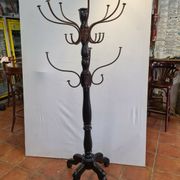 Wooden parrot coat rack