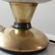 Lampe de table rétro en laiton et globe en verre