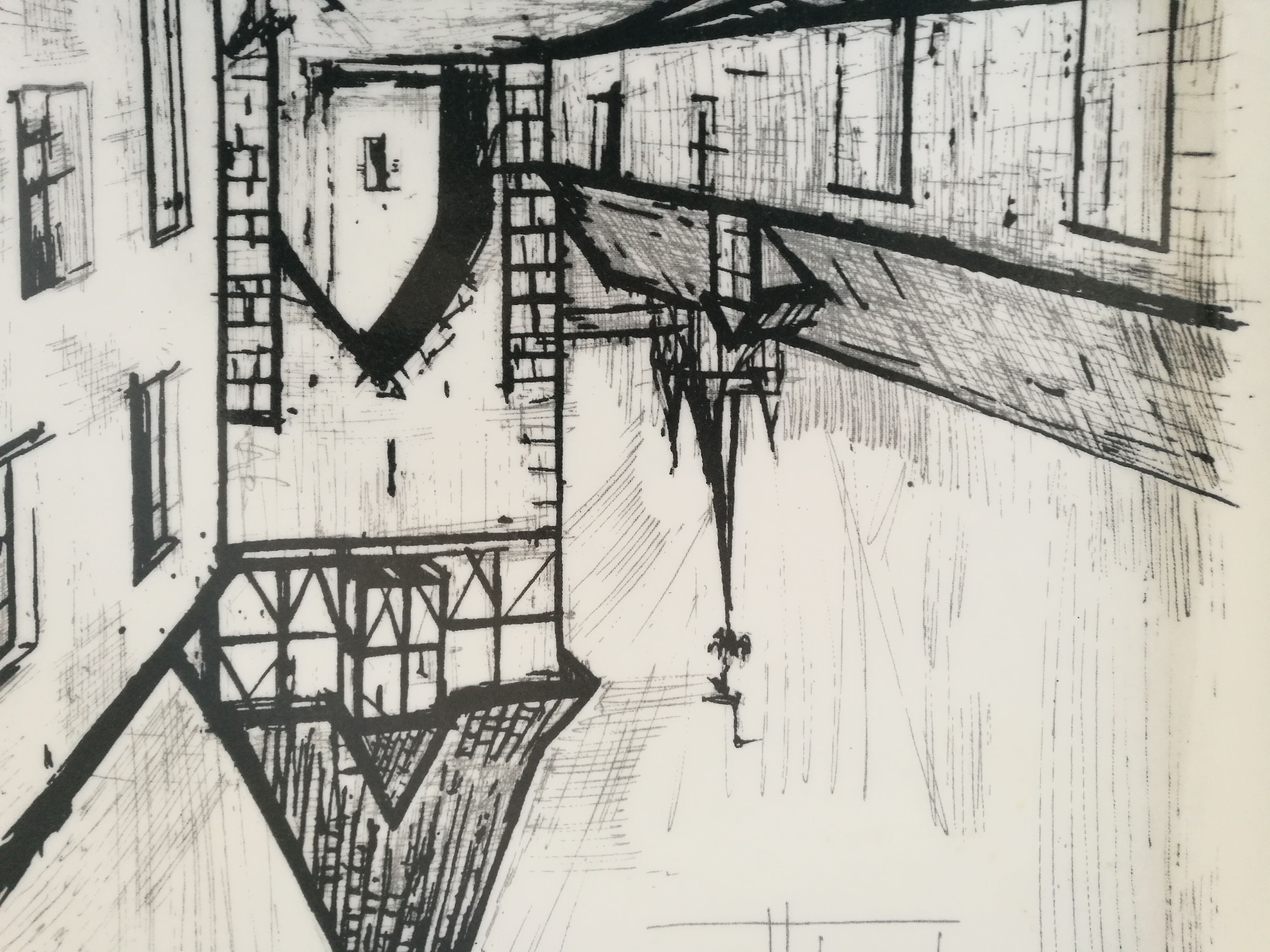 Fiberglass top 1970, drawing of Buffet